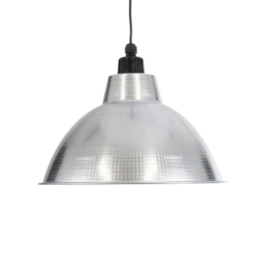 GLOBOSTAR® LOUVE 01178 Vintage Κρεμαστό Φωτιστικό Οροφής με Ντουί 1 x E27 AC 220-240V IP20 - Ασημί - Μ40 x Π40 x Υ30cm GLOBOSTAR® LOUVE 01178 Vintage Κρεμαστό Φωτιστικό Οροφής με Ντουί 1 x E27 AC 220-240V IP20 - Ασημί - Μ40 x Π40 x Υ30cm