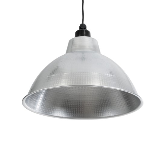 GLOBOSTAR® LOUVE 01178 Vintage Κρεμαστό Φωτιστικό Οροφής με Ντουί 1 x E27 AC 220-240V IP20 - Ασημί - Μ40 x Π40 x Υ30cm GLOBOSTAR® LOUVE 01178 Vintage Κρεμαστό Φωτιστικό Οροφής με Ντουί 1 x E27 AC 220-240V IP20 - Ασημί - Μ40 x Π40 x Υ30cm