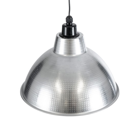 GLOBOSTAR® LOUVE 01178 Vintage Κρεμαστό Φωτιστικό Οροφής με Ντουί 1 x E27 AC 220-240V IP20 - Ασημί - Μ40 x Π40 x Υ30cm GLOBOSTAR® LOUVE 01178 Vintage Κρεμαστό Φωτιστικό Οροφής με Ντουί 1 x E27 AC 220-240V IP20 - Ασημί - Μ40 x Π40 x Υ30cm