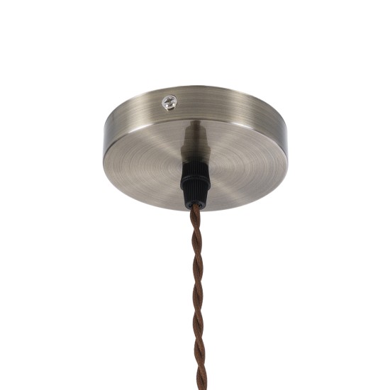 GLOBOSTAR® FLOWERON 01180 Vintage Κρεμαστό Φωτιστικό Οροφής με Ντουί 1 x E27 AC 220-240V IP20 - Χάλκινο & Μπρούτζινο - Μ10 x Π10 x Υ20cm GLOBOSTAR® FLOWERON 01180 Vintage Κρεμαστό Φωτιστικό Οροφής με Ντουί 1 x E27 AC 220-240V IP20 - Χάλκινο & Μπρούτζινο - Μ10 x Π10 x Υ20cm