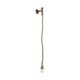 GLOBOSTAR® TROUVER 01183 Vintage Φωτιστικό Τοίχου - Απλίκα με Ντουί 1 x E27 AC 220-240V IP20 - Χάλκινο & Μπεζ - Μ14 x Π16 x Υ50cm GLOBOSTAR® TROUVER 01183 Vintage Φωτιστικό Τοίχου - Απλίκα με Ντουί 1 x E27 AC 220-240V IP20 - Χάλκινο & Μπεζ - Μ14 x Π16 x Υ50cm