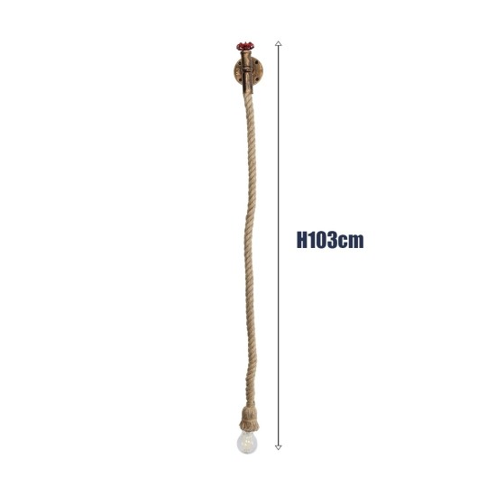 GLOBOSTAR® TROUVER 01183 Vintage Φωτιστικό Τοίχου - Απλίκα με Ντουί 1 x E27 AC 220-240V IP20 - Χάλκινο & Μπεζ - Μ14 x Π16 x Υ50cm GLOBOSTAR® TROUVER 01183 Vintage Φωτιστικό Τοίχου - Απλίκα με Ντουί 1 x E27 AC 220-240V IP20 - Χάλκινο & Μπεζ - Μ14 x Π16 x Υ50cm
