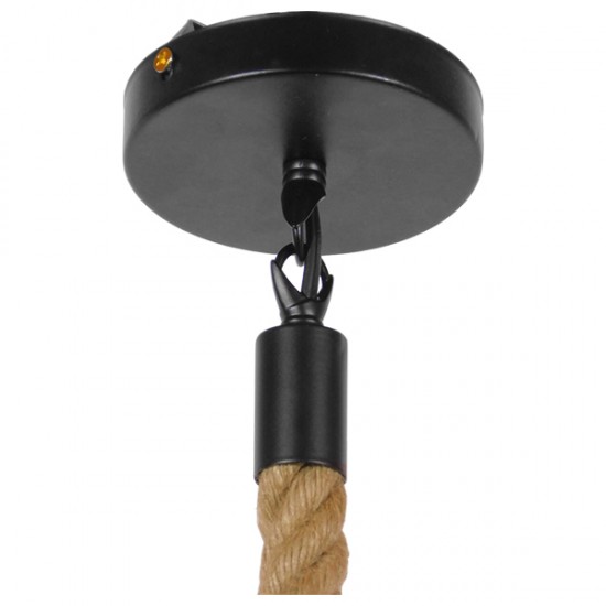 GLOBOSTAR® LANTERN 01186 Vintage Κρεμαστό Φωτιστικό Οροφής με Ντουί 1 x E27 AC 220-240V IP20 - Μπεζ & Μαύρο - Μ15 x Π15 x Υ24cm GLOBOSTAR® LANTERN 01186 Vintage Κρεμαστό Φωτιστικό Οροφής με Ντουί 1 x E27 AC 220-240V IP20 - Μπεζ & Μαύρο - Μ15 x Π15 x Υ24cm