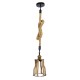 GLOBOSTAR® LANTERN 01186 Vintage Κρεμαστό Φωτιστικό Οροφής με Ντουί 1 x E27 AC 220-240V IP20 - Μπεζ & Μαύρο - Μ15 x Π15 x Υ24cm GLOBOSTAR® LANTERN 01186 Vintage Κρεμαστό Φωτιστικό Οροφής με Ντουί 1 x E27 AC 220-240V IP20 - Μπεζ & Μαύρο - Μ15 x Π15 x Υ24cm