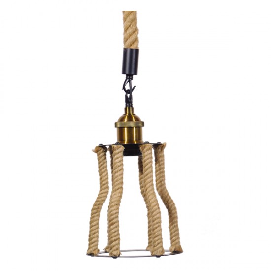 GLOBOSTAR® LANTERN 01186 Vintage Κρεμαστό Φωτιστικό Οροφής με Ντουί 1 x E27 AC 220-240V IP20 - Μπεζ & Μαύρο - Μ15 x Π15 x Υ24cm GLOBOSTAR® LANTERN 01186 Vintage Κρεμαστό Φωτιστικό Οροφής με Ντουί 1 x E27 AC 220-240V IP20 - Μπεζ & Μαύρο - Μ15 x Π15 x Υ24cm
