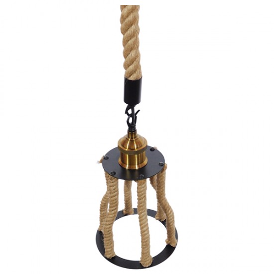 GLOBOSTAR® LANTERN 01186 Vintage Κρεμαστό Φωτιστικό Οροφής με Ντουί 1 x E27 AC 220-240V IP20 - Μπεζ & Μαύρο - Μ15 x Π15 x Υ24cm GLOBOSTAR® LANTERN 01186 Vintage Κρεμαστό Φωτιστικό Οροφής με Ντουί 1 x E27 AC 220-240V IP20 - Μπεζ & Μαύρο - Μ15 x Π15 x Υ24cm