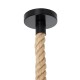 GLOBOSTAR® DOGMA 01187 Boho Κρεμαστό Φωτιστικό Οροφής με Ντουί 1 x E27 AC 220-240V IP20 - Μπεζ - Μ40 x Π40 x Υ20cm
