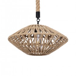 GLOBOSTAR® DOGMA 01187 Boho Κρεμαστό Φωτιστικό Οροφής με Ντουί 1 x E27 AC 220-240V IP20 - Μπεζ - Μ40 x Π40 x Υ20cm GLOBOSTAR® DOGMA 01187 Boho Κρεμαστό Φωτιστικό Οροφής με Ντουί 1 x E27 AC 220-240V IP20 - Μπεζ - Μ40 x Π40 x Υ20cm