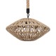 GLOBOSTAR® DOGMA 01187 Boho Κρεμαστό Φωτιστικό Οροφής με Ντουί 1 x E27 AC 220-240V IP20 - Μπεζ - Μ40 x Π40 x Υ20cm
