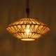 GLOBOSTAR® DOGMA 01187 Boho Κρεμαστό Φωτιστικό Οροφής με Ντουί 1 x E27 AC 220-240V IP20 - Μπεζ - Μ40 x Π40 x Υ20cm