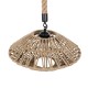 GLOBOSTAR® DOGMA 01187 Boho Κρεμαστό Φωτιστικό Οροφής με Ντουί 1 x E27 AC 220-240V IP20 - Μπεζ - Μ40 x Π40 x Υ20cm