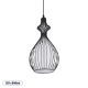 GLOBOSTAR® REA 01197 Μοντέρνο Κρεμαστό Φωτιστικό Οροφής με Ντουί 1 x E27 AC 220-240V IP20 - Μαύρο & Λευκό - Μ21 x Π21 x Υ40cm GLOBOSTAR® REA 01197 Μοντέρνο Κρεμαστό Φωτιστικό Οροφής με Ντουί 1 x E27 AC 220-240V IP20 - Μαύρο & Λευκό - Μ21 x Π21 x Υ40cm