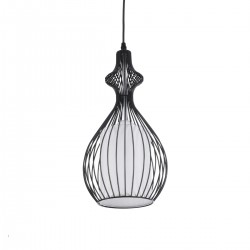 GLOBOSTAR® REA 01197 Μοντέρνο Κρεμαστό Φωτιστικό Οροφής με Ντουί 1 x E27 AC 220-240V IP20 - Μαύρο & Λευκό - Μ21 x Π21 x Υ40cm GLOBOSTAR® REA 01197 Μοντέρνο Κρεμαστό Φωτιστικό Οροφής με Ντουί 1 x E27 AC 220-240V IP20 - Μαύρο & Λευκό - Μ21 x Π21 x Υ40cm