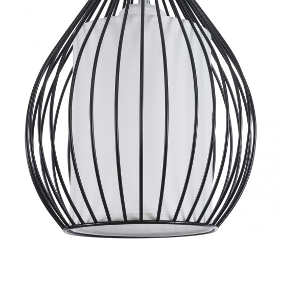 GLOBOSTAR® REA 01197 Μοντέρνο Κρεμαστό Φωτιστικό Οροφής με Ντουί 1 x E27 AC 220-240V IP20 - Μαύρο & Λευκό - Μ21 x Π21 x Υ40cm GLOBOSTAR® REA 01197 Μοντέρνο Κρεμαστό Φωτιστικό Οροφής με Ντουί 1 x E27 AC 220-240V IP20 - Μαύρο & Λευκό - Μ21 x Π21 x Υ40cm