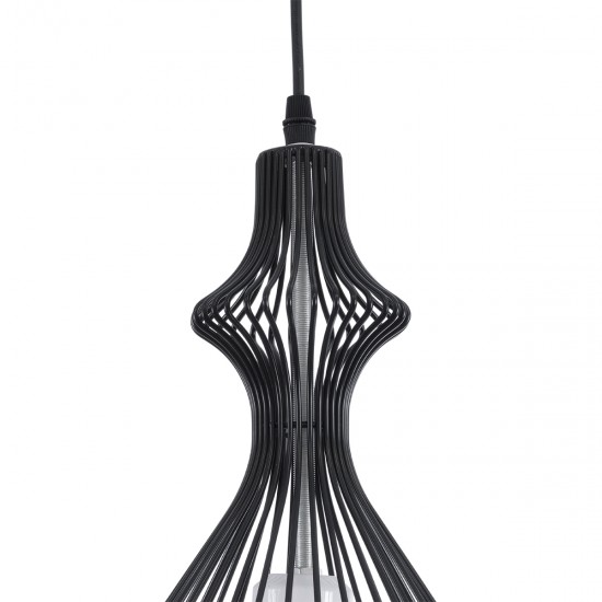 GLOBOSTAR® REA 01197 Μοντέρνο Κρεμαστό Φωτιστικό Οροφής με Ντουί 1 x E27 AC 220-240V IP20 - Μαύρο & Λευκό - Μ21 x Π21 x Υ40cm GLOBOSTAR® REA 01197 Μοντέρνο Κρεμαστό Φωτιστικό Οροφής με Ντουί 1 x E27 AC 220-240V IP20 - Μαύρο & Λευκό - Μ21 x Π21 x Υ40cm