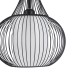 GLOBOSTAR® LILY 01198 Μοντέρνο Κρεμαστό Φωτιστικό Οροφής με Ντουί 1 x E27 AC 220-240V IP20 - Μαύρο & Λευκό - Μ30 x Π30 x Υ50cm