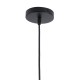 GLOBOSTAR® LILY 01198 Μοντέρνο Κρεμαστό Φωτιστικό Οροφής με Ντουί 1 x E27 AC 220-240V IP20 - Μαύρο & Λευκό - Μ30 x Π30 x Υ50cm