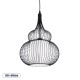 GLOBOSTAR® LILY 01199 Μοντέρνο Κρεμαστό Φωτιστικό Οροφής με Ντουί 1 x E27 AC 220-240V IP20 - Μαύρο & Λευκό - Μ31 x Π31 x Υ42cm GLOBOSTAR® LILY 01199 Μοντέρνο Κρεμαστό Φωτιστικό Οροφής με Ντουί 1 x E27 AC 220-240V IP20 - Μαύρο & Λευκό - Μ31 x Π31 x Υ42cm