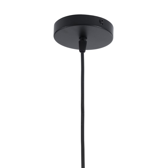 GLOBOSTAR® LILY 01199 Μοντέρνο Κρεμαστό Φωτιστικό Οροφής με Ντουί 1 x E27 AC 220-240V IP20 - Μαύρο & Λευκό - Μ31 x Π31 x Υ42cm GLOBOSTAR® LILY 01199 Μοντέρνο Κρεμαστό Φωτιστικό Οροφής με Ντουί 1 x E27 AC 220-240V IP20 - Μαύρο & Λευκό - Μ31 x Π31 x Υ42cm