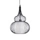 GLOBOSTAR® LILY 01199 Μοντέρνο Κρεμαστό Φωτιστικό Οροφής με Ντουί 1 x E27 AC 220-240V IP20 - Μαύρο & Λευκό - Μ31 x Π31 x Υ42cm GLOBOSTAR® LILY 01199 Μοντέρνο Κρεμαστό Φωτιστικό Οροφής με Ντουί 1 x E27 AC 220-240V IP20 - Μαύρο & Λευκό - Μ31 x Π31 x Υ42cm