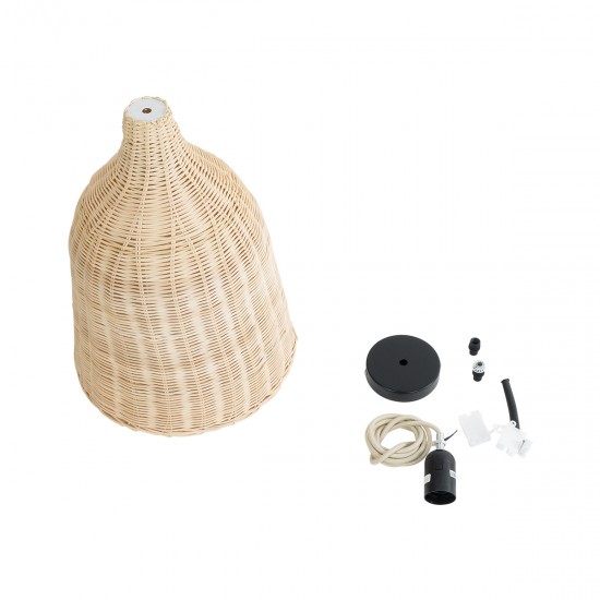 GLOBOSTAR® BAHAMAS 01202 Boho Κρεμαστό Φωτιστικό Οροφής με Ντουί 1 x E27 AC 220-240V IP20 - Μπεζ - Μ30 x Π30 x Υ40cm GLOBOSTAR® BAHAMAS 01202 Boho Κρεμαστό Φωτιστικό Οροφής με Ντουί 1 x E27 AC 220-240V IP20 - Μπεζ - Μ30 x Π30 x Υ40cm