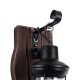 GLOBOSTAR® BRASRA 01204 Vintage Φωτιστικό Τοίχου - Απλίκα με Ντουί 1 x E27 AC 220-240V IP20 - Καφέ & Μαύρο - Μ15 x Π20 x Υ30cm
