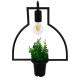 GLOBOSTAR® FLOWERPOT 10001209 Μοντέρνο Κρεμαστό Φωτιστικό Οροφής με Ντουί 1 x E27 AC 220-240V IP20 - Μαύρο & Πράσινο - Μ34 x Π34 x Y34cm GLOBOSTAR® FLOWERPOT 10001209 Μοντέρνο Κρεμαστό Φωτιστικό Οροφής με Ντουί 1 x E27 AC 220-240V IP20 - Μαύρο & Πράσινο - Μ34 x Π34 x Y34cm