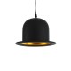GLOBOSTAR® CHARLO 01214 Vintage Κρεμαστό Φωτιστικό Οροφής με Ντουί 1 x E27 AC 220-240V IP20 - Μαύρο & Χρυσό - Μ26 x Π26 x Υ16cm