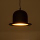 GLOBOSTAR® CHARLO 01214 Vintage Κρεμαστό Φωτιστικό Οροφής με Ντουί 1 x E27 AC 220-240V IP20 - Μαύρο & Χρυσό - Μ26 x Π26 x Υ16cm