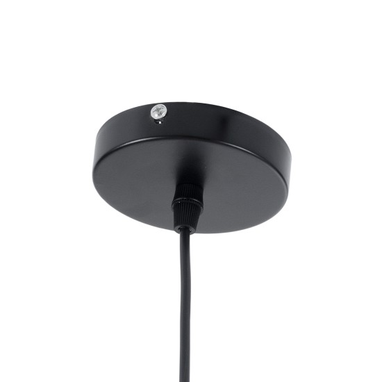 GLOBOSTAR® FELICITA 01223 Μοντέρνο Κρεμαστό Φωτιστικό Οροφής με Ντουί 1 x E27 AC 220-240V IP20 - Χάλκινο & Λευκό - Μ40 x Π40 x Υ30cm