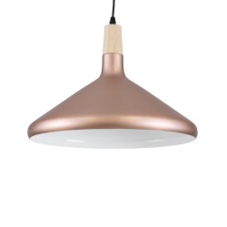 GLOBOSTAR® FELICITA 01223 Μοντέρνο Κρεμαστό Φωτιστικό Οροφής με Ντουί 1 x E27 AC 220-240V IP20 - Χάλκινο & Λευκό - Μ40 x Π40 x Υ30cm GLOBOSTAR® FELICITA 01223 Μοντέρνο Κρεμαστό Φωτιστικό Οροφής με Ντουί 1 x E27 AC 220-240V IP20 - Χάλκινο & Λευκό - Μ40 x Π40 x Υ30cm