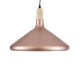 GLOBOSTAR® FELICITA 01223 Μοντέρνο Κρεμαστό Φωτιστικό Οροφής με Ντουί 1 x E27 AC 220-240V IP20 - Χάλκινο & Λευκό - Μ40 x Π40 x Υ30cm