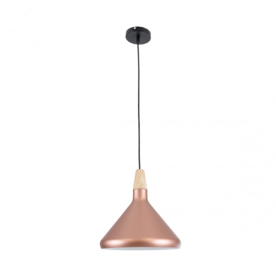 GLOBOSTAR® FERCLA 01224 Μοντέρνο Κρεμαστό Φωτιστικό Οροφής με Ντουί 1 x E27 AC 220-240V IP20 - Χάλκινο & Λευκό - Μ27 x Π27 x Υ25cm GLOBOSTAR® FERCLA 01224 Μοντέρνο Κρεμαστό Φωτιστικό Οροφής με Ντουί 1 x E27 AC 220-240V IP20 - Χάλκινο & Λευκό - Μ27 x Π27 x Υ25cm