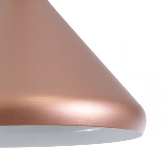 GLOBOSTAR® FERCLA 01224 Μοντέρνο Κρεμαστό Φωτιστικό Οροφής με Ντουί 1 x E27 AC 220-240V IP20 - Χάλκινο & Λευκό - Μ27 x Π27 x Υ25cm GLOBOSTAR® FERCLA 01224 Μοντέρνο Κρεμαστό Φωτιστικό Οροφής με Ντουί 1 x E27 AC 220-240V IP20 - Χάλκινο & Λευκό - Μ27 x Π27 x Υ25cm