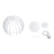 GLOBOSTAR® INGLEY 01225 Μοντέρνο Κρεμαστό Φωτιστικό Οροφής με Ντουί 1 x E27 AC 220-240V IP20 - Λευκό - Μ26 x Π26 x Υ21cm