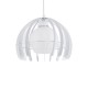 GLOBOSTAR® INGLEY 01225 Μοντέρνο Κρεμαστό Φωτιστικό Οροφής με Ντουί 1 x E27 AC 220-240V IP20 - Λευκό - Μ26 x Π26 x Υ21cm