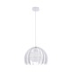 GLOBOSTAR® INGLEY 01225 Μοντέρνο Κρεμαστό Φωτιστικό Οροφής με Ντουί 1 x E27 AC 220-240V IP20 - Λευκό - Μ26 x Π26 x Υ21cm