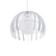 GLOBOSTAR® INGLEY 01225 Μοντέρνο Κρεμαστό Φωτιστικό Οροφής με Ντουί 1 x E27 AC 220-240V IP20 - Λευκό - Μ26 x Π26 x Υ21cm