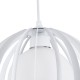 GLOBOSTAR® INGLEY 01225 Μοντέρνο Κρεμαστό Φωτιστικό Οροφής με Ντουί 1 x E27 AC 220-240V IP20 - Λευκό - Μ26 x Π26 x Υ21cm