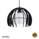 GLOBOSTAR® INGLEY 01226 Μοντέρνο Κρεμαστό Φωτιστικό Οροφής με Ντουί 1 x E27 AC 220-240V IP20 - Μαύρο & Λευκό - Μ26 x Π26 x Υ21cm GLOBOSTAR® INGLEY 01226 Μοντέρνο Κρεμαστό Φωτιστικό Οροφής με Ντουί 1 x E27 AC 220-240V IP20 - Μαύρο & Λευκό - Μ26 x Π26 x Υ21cm