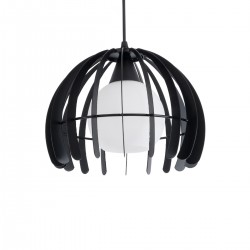 GLOBOSTAR® INGLEY 01226 Μοντέρνο Κρεμαστό Φωτιστικό Οροφής με Ντουί 1 x E27 AC 220-240V IP20 - Μαύρο & Λευκό - Μ26 x Π26 x Υ21cm GLOBOSTAR® INGLEY 01226 Μοντέρνο Κρεμαστό Φωτιστικό Οροφής με Ντουί 1 x E27 AC 220-240V IP20 - Μαύρο & Λευκό - Μ26 x Π26 x Υ21cm
