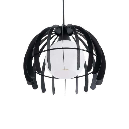 GLOBOSTAR® INGLEY 01226 Μοντέρνο Κρεμαστό Φωτιστικό Οροφής με Ντουί 1 x E27 AC 220-240V IP20 - Μαύρο & Λευκό - Μ26 x Π26 x Υ21cm GLOBOSTAR® INGLEY 01226 Μοντέρνο Κρεμαστό Φωτιστικό Οροφής με Ντουί 1 x E27 AC 220-240V IP20 - Μαύρο & Λευκό - Μ26 x Π26 x Υ21cm