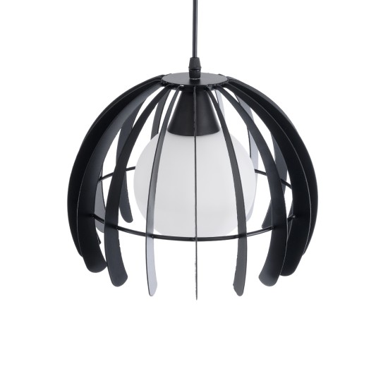 GLOBOSTAR® INGLEY 01226 Μοντέρνο Κρεμαστό Φωτιστικό Οροφής με Ντουί 1 x E27 AC 220-240V IP20 - Μαύρο & Λευκό - Μ26 x Π26 x Υ21cm GLOBOSTAR® INGLEY 01226 Μοντέρνο Κρεμαστό Φωτιστικό Οροφής με Ντουί 1 x E27 AC 220-240V IP20 - Μαύρο & Λευκό - Μ26 x Π26 x Υ21cm