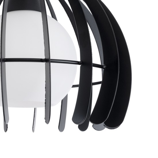 GLOBOSTAR® INGLEY 01226 Μοντέρνο Κρεμαστό Φωτιστικό Οροφής με Ντουί 1 x E27 AC 220-240V IP20 - Μαύρο & Λευκό - Μ26 x Π26 x Υ21cm GLOBOSTAR® INGLEY 01226 Μοντέρνο Κρεμαστό Φωτιστικό Οροφής με Ντουί 1 x E27 AC 220-240V IP20 - Μαύρο & Λευκό - Μ26 x Π26 x Υ21cm