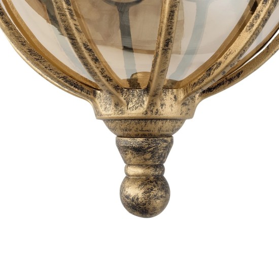 GLOBOSTAR® ETOILE 01227 Vintage Φωτιστικό Τοίχου - Απλίκα με Ντουί 1 x E27 AC 220-240V IP20 - Μπρούτζινο & Μελί - Μ19 x Π21 x Υ34cm GLOBOSTAR® ETOILE 01227 Vintage Φωτιστικό Τοίχου - Απλίκα με Ντουί 1 x E27 AC 220-240V IP20 - Μπρούτζινο & Μελί - Μ19 x Π21 x Υ34cm