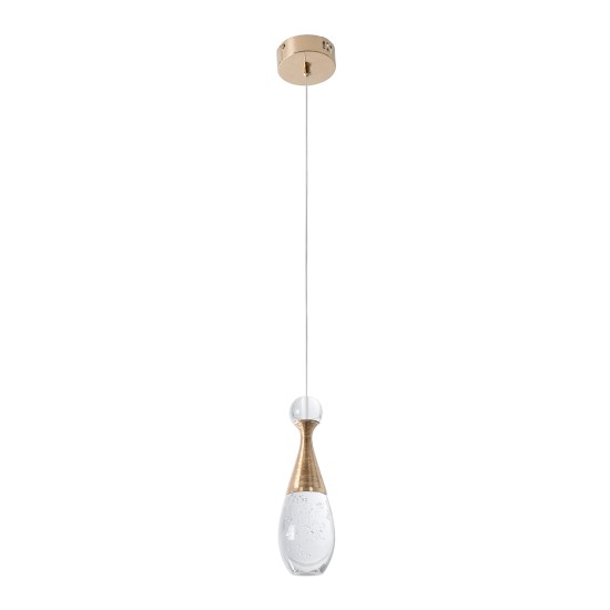 GLOBOSTAR® JADORE 01232 Μοντέρνο Κρεμαστό Φωτιστικό Οροφής LED 5W 400lm 120° AC 220-240V IP20 Θερμό Λευκό 2700K - Lumileds SMD Chip - Χρυσό & Διάφανο - Μ8 x Π8 x Υ26cm - 2 Χρόνια Εγγύηση GLOBOSTAR® JADORE 01232 Μοντέρνο Κρεμαστό Φωτιστικό Οροφής LED 5W 400lm 120° AC 220-240V IP20 Θερμό Λευκό 2700K - Lumileds SMD Chip - Χρυσό & Διάφανο - Μ8 x Π8 x Υ26cm - 2 Χρόνια Εγγύηση