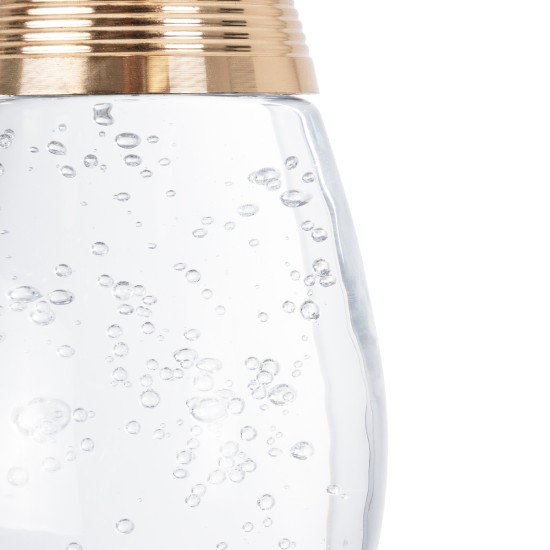 GLOBOSTAR® JADORE 01232 Μοντέρνο Κρεμαστό Φωτιστικό Οροφής LED 5W 400lm 120° AC 220-240V IP20 Θερμό Λευκό 2700K - Lumileds SMD Chip - Χρυσό & Διάφανο - Μ8 x Π8 x Υ26cm - 2 Χρόνια Εγγύηση GLOBOSTAR® JADORE 01232 Μοντέρνο Κρεμαστό Φωτιστικό Οροφής LED 5W 400lm 120° AC 220-240V IP20 Θερμό Λευκό 2700K - Lumileds SMD Chip - Χρυσό & Διάφανο - Μ8 x Π8 x Υ26cm - 2 Χρόνια Εγγύηση