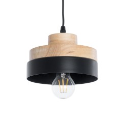 GLOBOSTAR® RUHIEL 01233 Μοντέρνο Κρεμαστό Φωτιστικό Οροφής με Ντουί 1 x E27 AC 220-240V IP20 - Μαύρο & Μπεζ - Μ18 x Π18 x Υ12cm GLOBOSTAR® RUHIEL 01233 Μοντέρνο Κρεμαστό Φωτιστικό Οροφής με Ντουί 1 x E27 AC 220-240V IP20 - Μαύρο & Μπεζ - Μ18 x Π18 x Υ12cm