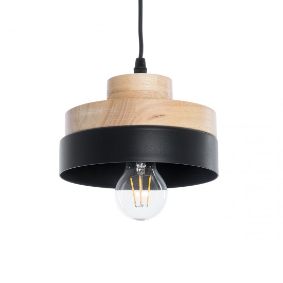 GLOBOSTAR® RUHIEL 01233 Μοντέρνο Κρεμαστό Φωτιστικό Οροφής με Ντουί 1 x E27 AC 220-240V IP20 - Μαύρο & Μπεζ - Μ18 x Π18 x Υ12cm GLOBOSTAR® RUHIEL 01233 Μοντέρνο Κρεμαστό Φωτιστικό Οροφής με Ντουί 1 x E27 AC 220-240V IP20 - Μαύρο & Μπεζ - Μ18 x Π18 x Υ12cm