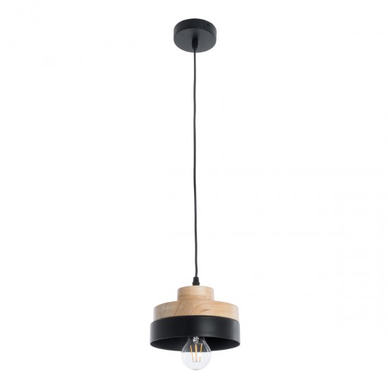 GLOBOSTAR® RUHIEL 01233 Μοντέρνο Κρεμαστό Φωτιστικό Οροφής με Ντουί 1 x E27 AC 220-240V IP20 - Μαύρο & Μπεζ - Μ18 x Π18 x Υ12cm GLOBOSTAR® RUHIEL 01233 Μοντέρνο Κρεμαστό Φωτιστικό Οροφής με Ντουί 1 x E27 AC 220-240V IP20 - Μαύρο & Μπεζ - Μ18 x Π18 x Υ12cm